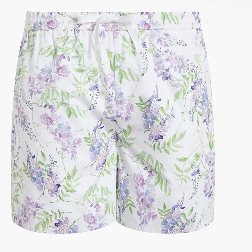 Hill House Wisteria Cotton Sateen The Leo Shorts Size XXL